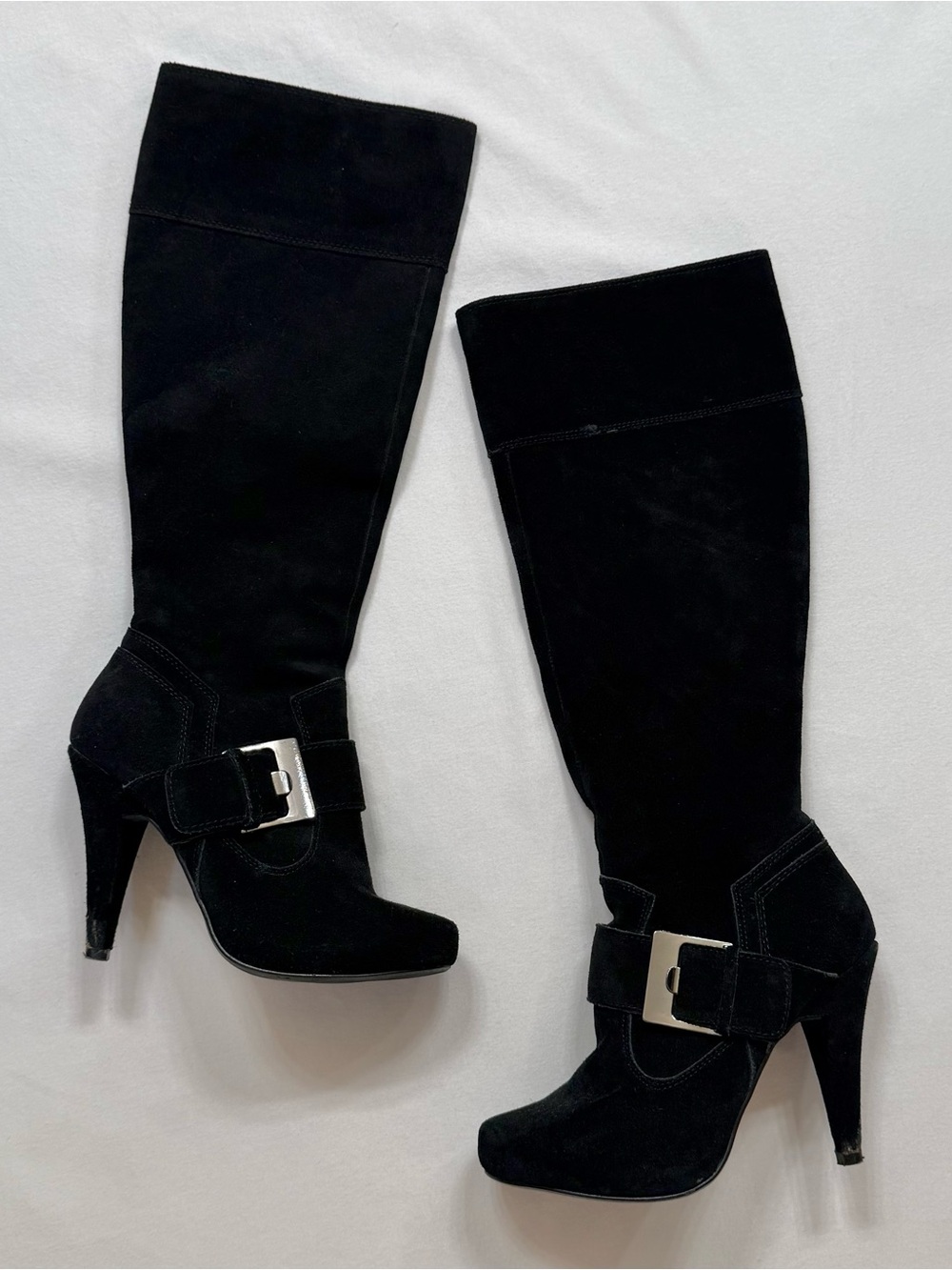 Vintage Y2K Steve Madden Black Suede Boots